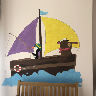 Maritimes Magnoliaboot